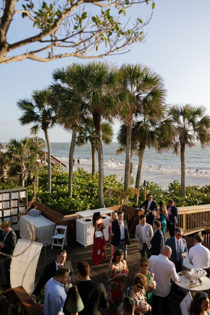 The Ritz-Carlton Golf Resort Naples wedding ceremony on beach by Veronica Costa Photography