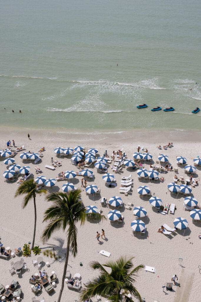 Beach at LaPlaya Beach & Golf Resort wedding in Naples by Veronica Costa Photography
