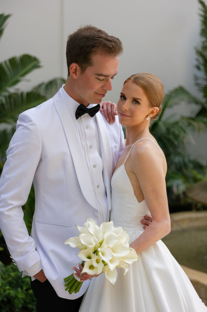 Romantic portraits on the terrace at Naples LaPlaya Beach & Golf Resort wedding by Veronica Costa Photography