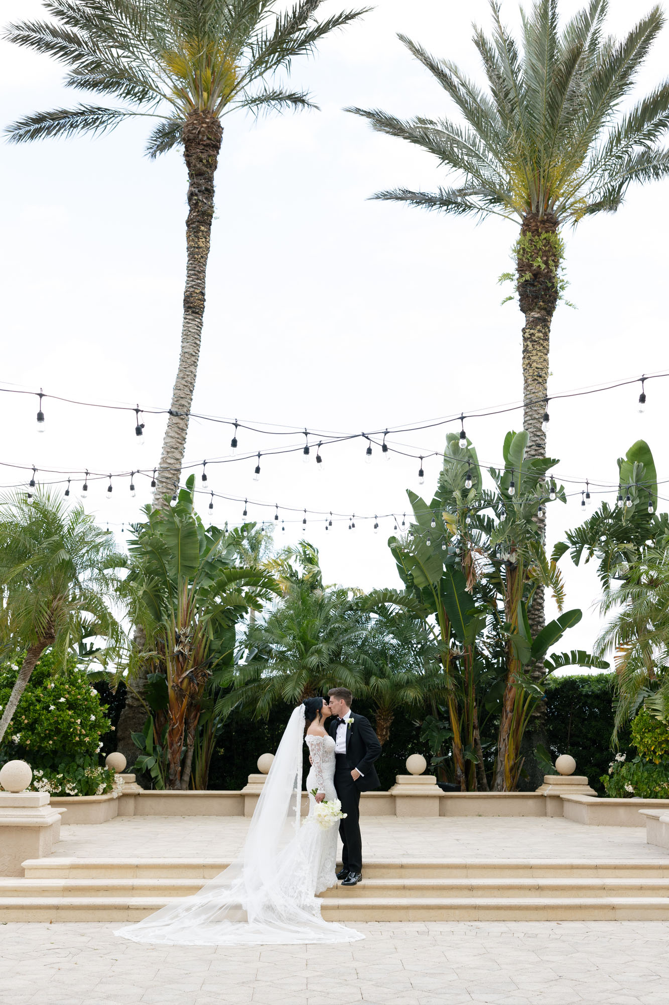 Romantic couple portraits at The Club at the Strand wedding by Veronica Costa Photography